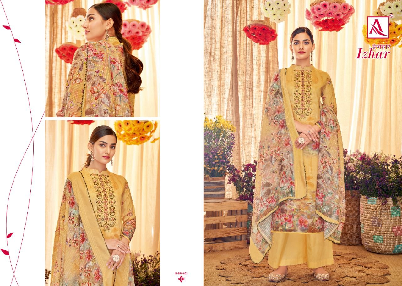 Alok Izhar Jam Cotton Casual Daily Wear Jam Cotton Digital Print Dress Material Collection